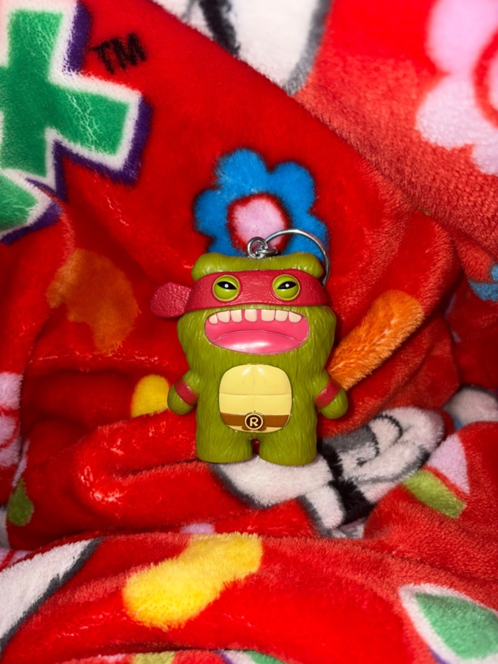 Fuggler teenage mutant ninja turtle red Raphael keychain NEW RARE QUICK SHIP